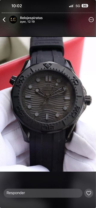 Reloj Automático Negro Gris