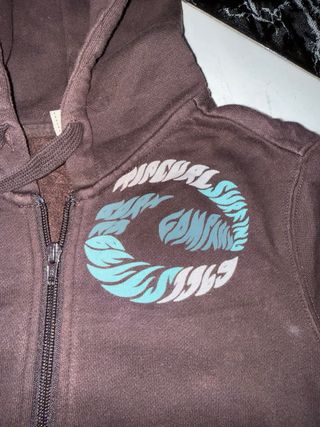 Sudadera Rip Curl Marrón con Cremallera