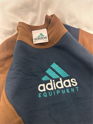 Sudadera Adidas Equipment Marrón y Azul