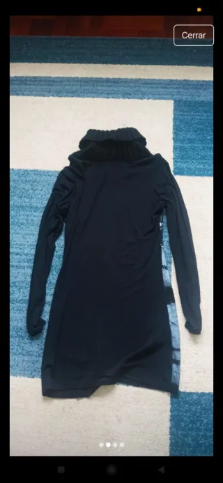 Vestido de punto con cuello vuelto T/S