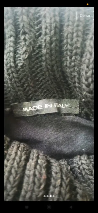 Vestido de punto con cuello vuelto T/S