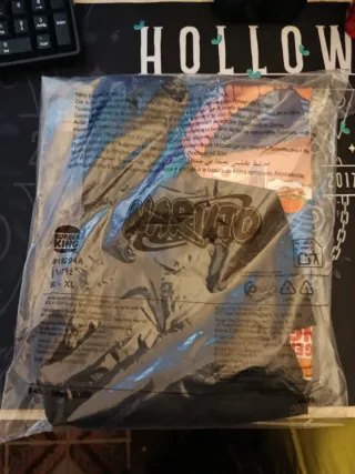 Camiseta Negra XL Naruto x Burger