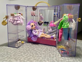 Armario Rainbow con Muñeca y Accesorios