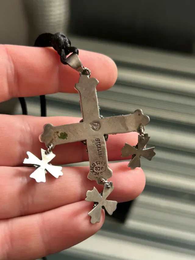 Cruz Yalalag de plata 925 México vintage