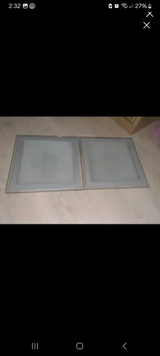 Confezione da 2 Lampade Quadrate 20x20cm