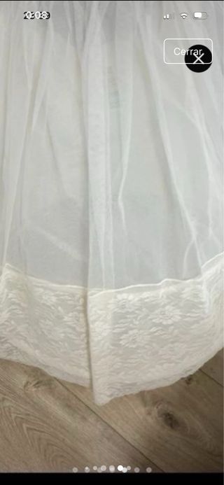 Cancán comunión o graduación 80 cm largo