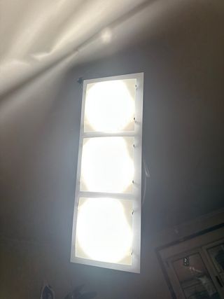 Plafón gris 3 luces 40W 230V