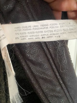 Abrigo Zara Vintage Marrón Talla M