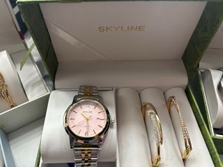 Set di orologi e bracciali in acciaio