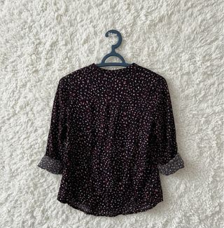 Blusa Boteli Talla 42 Negra con Estampado