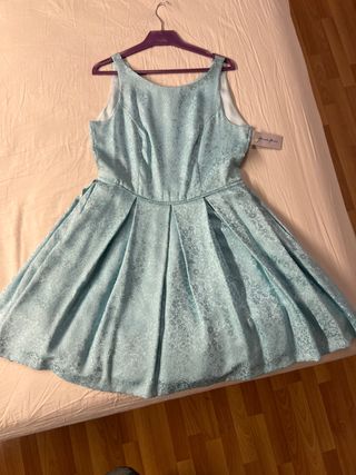 Vestido corto azul claro Amanda P. Talla M