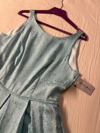 Vestido corto azul claro Amanda P. Talla M
