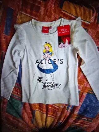 Maglietta Alice in Wonderland Disney Bambina