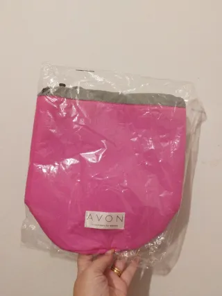 Neceser Avon Rosa y Gris