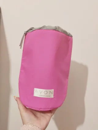 Neceser Avon Rosa y Gris