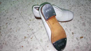 Zapatos de claqué Bloch blancos talla 39