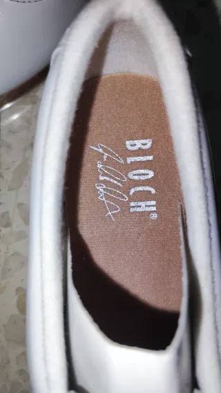 Zapatos de claqué Bloch blancos talla 39