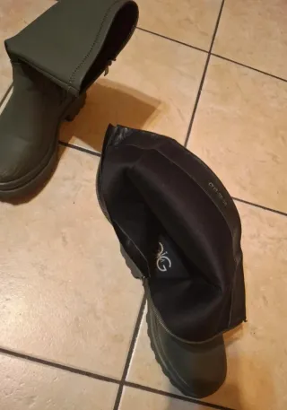 Stivali verdi militari donna