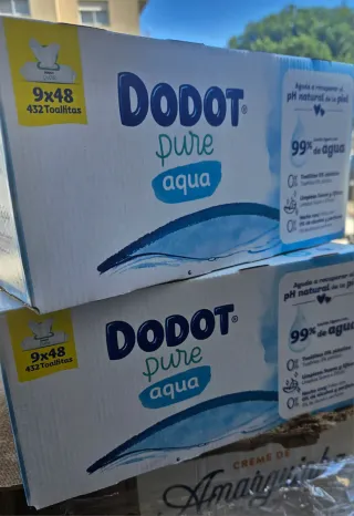 18 Pacotes Toalhitas Dodot Pure Aqua