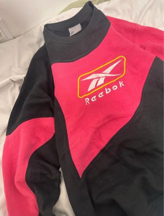 Sudadera Reebok Negra y Rosa