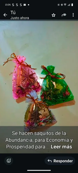 Saquitos de Abundancia y Economía