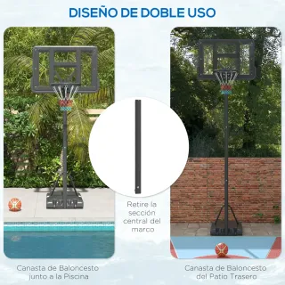 Canasta de baloncesto portátil