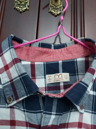 Camisa Milano Hombre Talla L Cuadros