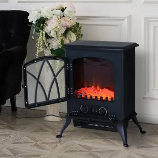 Estufa eléctrica negra