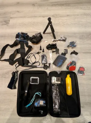 Go Pro Hero 3 con todos los accesorios