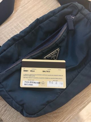 Bolso Prada Azul Nylon
