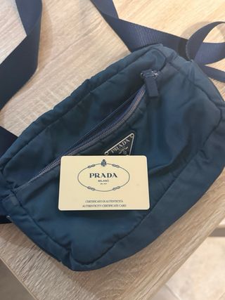 Bolso Prada Azul Nylon