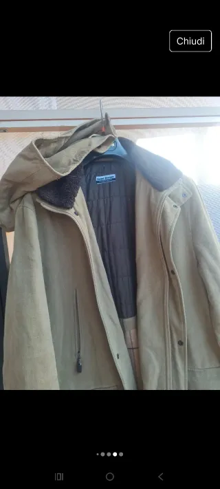 Giubbotto beige/marrone