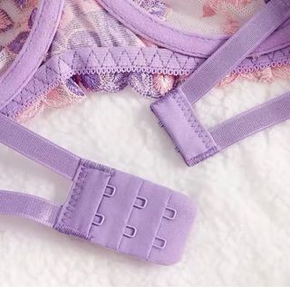 Completo Intimo Donna Pizzo Floreale