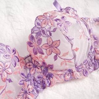 Completo Intimo Donna Pizzo Floreale