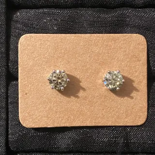 Pendientes Moissanita 0.5ct Unisex