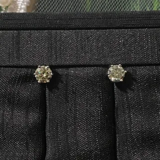 Pendientes Moissanita 0.5ct Unisex