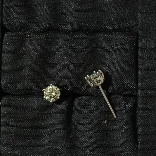 Pendientes Moissanita 0.5ct Unisex