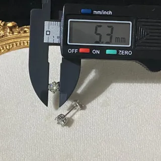 Pendientes Moissanita 0.5ct Unisex