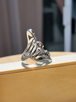 Anillo Plata Multicolor Piedras