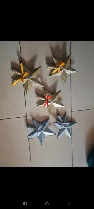 Decorazioni Natale Stella Glitterata