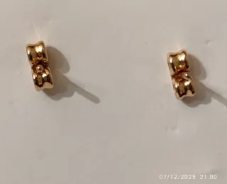Pendientes vintage perlas colgantes dorados