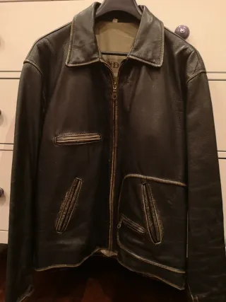 Giubbotto aviatore pelle marrone XL