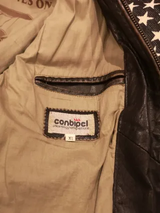 Giubbotto aviatore pelle marrone XL