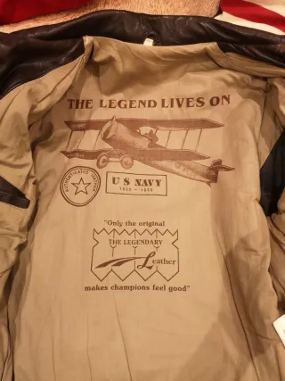 Giubbotto aviatore pelle marrone XL