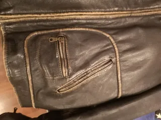 Giubbotto aviatore pelle marrone XL