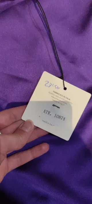 Vestido morado elegante manga larga nuevo