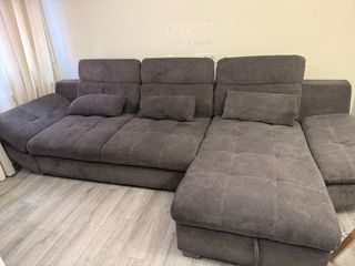 Sofá Cama Chaiselong Gris