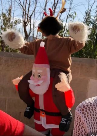 Disfraz inflable Papa Noel