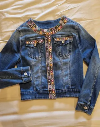 Cazadora Vaquera Bordada