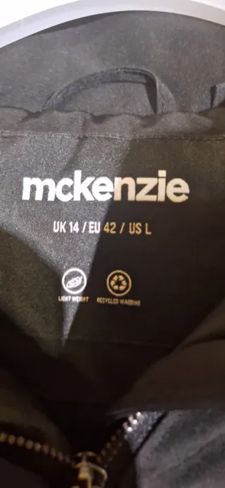 Chaqueta parka McKenzie negra talla XL,pone L